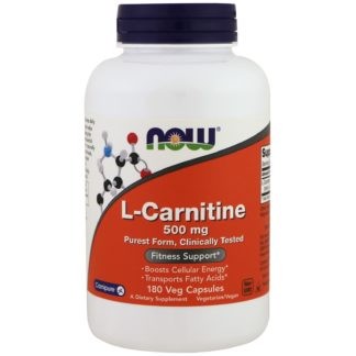 NOW L-Carnitine 500 mg 180 vcaps