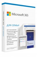 Программное обеспечение Microsoft 365 Family Russian Sub 1 год Russia Only Medialess P6 6GQ-01213