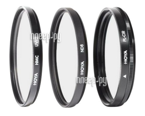Светофильтр HOYA Digital Filter Kit HMC MULTI UV, Circular-PL, NDX8 - 55mm - набор светофильтров 79498