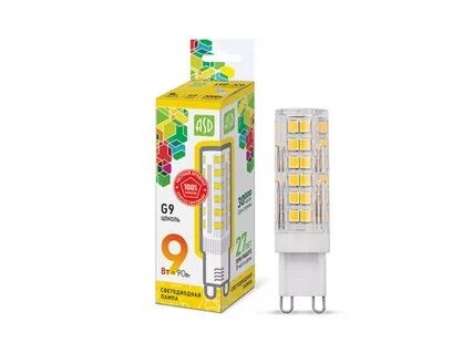 Лампочка ASD LED-JC-Standard G9 9W 230V 3000К 810Lm 4690612026640