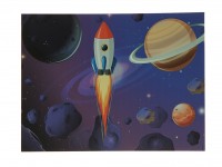 Наклейка Светящаяся картина Люми-Зуми Ракета, космос, планеты ЛЗ-РКПА3