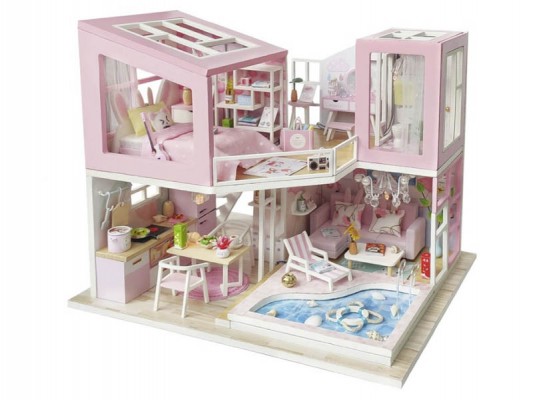 Сборная модель DIY House Розовый фламинго M915