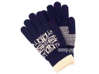 Теплые перчатки для сенсорных дисплеев Territory 0318 Blue