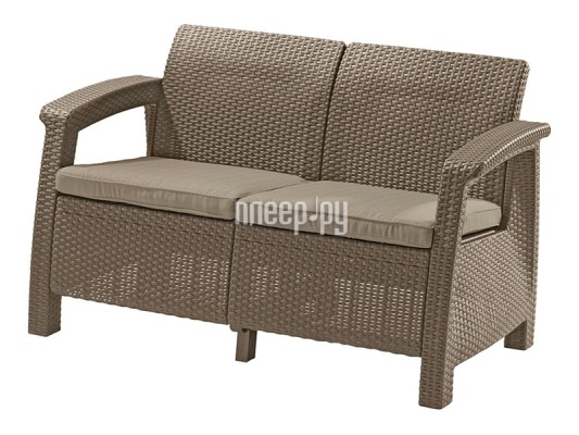 Диван Keter Corfu Love Seat Cappuccino 227644