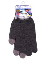 Теплые перчатки для сенсорных дисплеев Territory 0518 Dark Grey