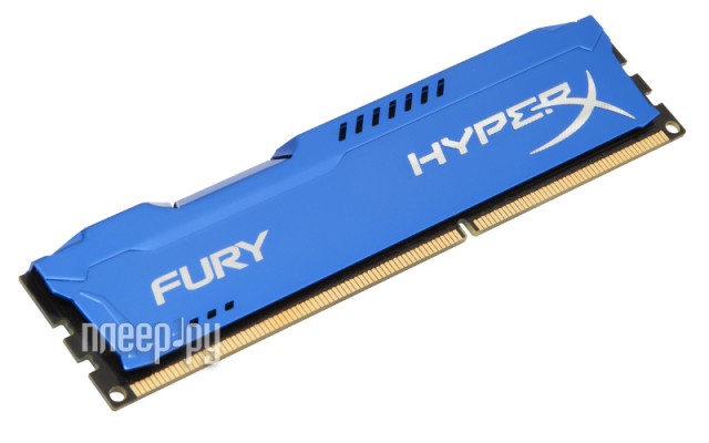 Модуль памяти HyperX Fury Series DDR3 DIMM 1600MHz PC3-12800 CL10 - 8Gb HX316C10F/8