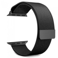 Аксессуар Ремешок Eva Milanesse для APPLE Watch 42/44mm Black AWA002B