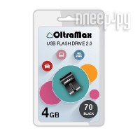 USB Flash Drive  4Gb - OltraMax 70 Black OM-4GB-70-Black