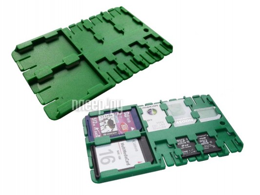 Футляр REFI Holder SD / microSD / SIM Green