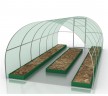 Грядка Комфорт на даче Урожайная оцинкованная с полимерным покрытием 1x3m x 19cm Green 00108z
