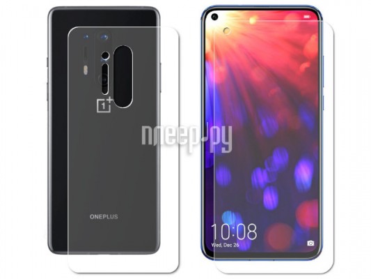 Гидрогелевая пленка LuxCase для OnePlus 8 Pro 0.14mm Front and Back Matte 86355