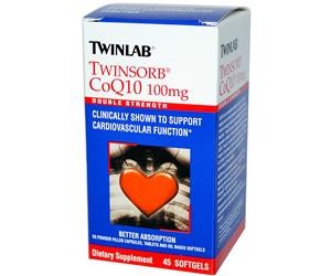 Twinlab Twinsorb CoQ10 100 mg 45 softgels