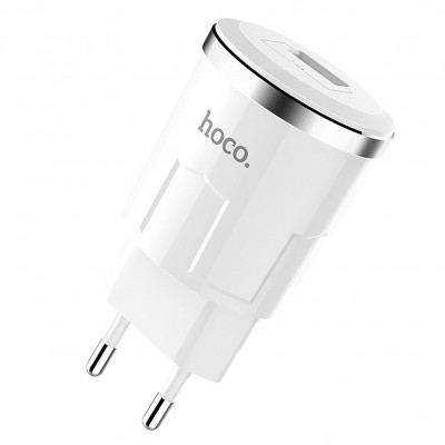Зарядное устройство Hoco C37A Thunder 1XUSB 2.4A White