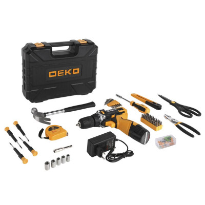 Deko DKCD12FU-Li + набор 104 предмета 063-4104