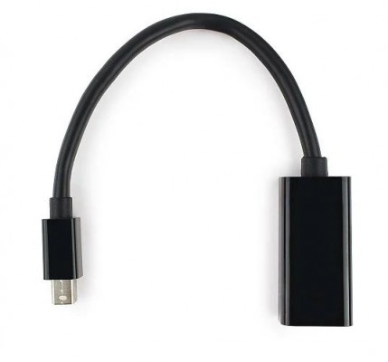 Аксессуар Gembird Cablexpert miniDisplayPort - DisplayPort 20M/20F 16cm Black A-mDPM-DPF4K-01