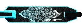 Самокат Y-Scoo Wolf 110mm Black-Aqua