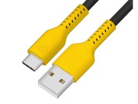 Аксессуар 4PH USB - USB Type-C 1.0m Black-Yellow 4PH-R90127