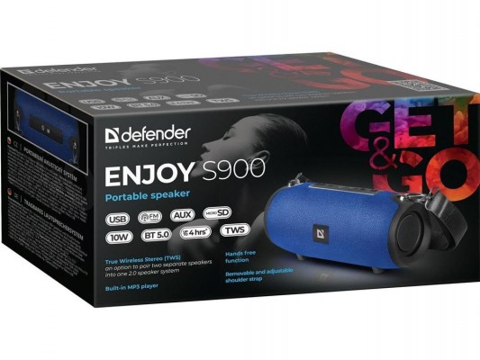 Колонка Defender Enjoy S900 Blue 65905
