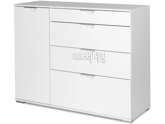 Комод Vental Лайн-3 (Фасады МДФ) White-White Gloss