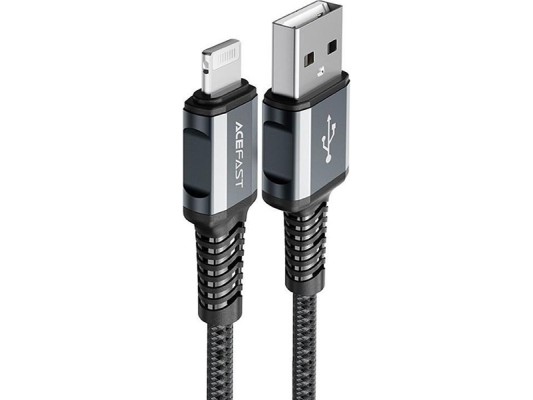 Аксессуар Acefast C1-02 USB - Lightning 1.2m Grey 6974316280514