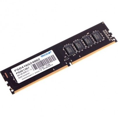 Модуль памяти Patriot Memory DDR4 DIMM 2400MHz PC-19200 CL17 - 16Gb PSD416G24002