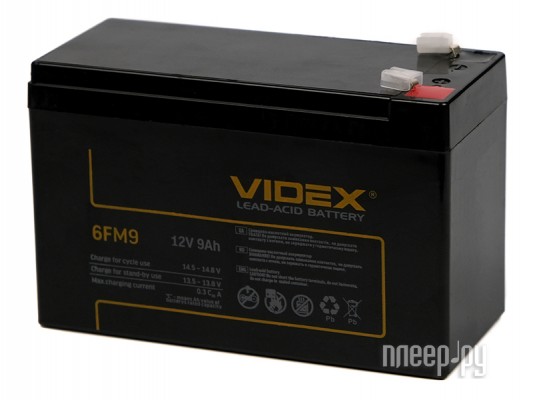Аккумулятор для ИБП Videx 6FM9 12V 9Ah VID-6FM9