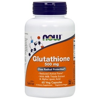 NOW L-Glutathione 500 mg 60 vcaps