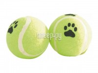 Мячик теннисный с отпечатками лап Beeztees 625594