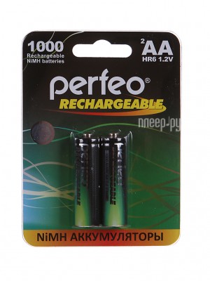 Аккумулятор AA - Perfeo 1000mAh (2 штуки) PF AA1000/2BL PL