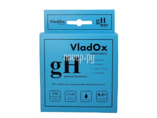 Средство Vladox gH тест 982290 - профессиональный набор для измерения общей жесткости