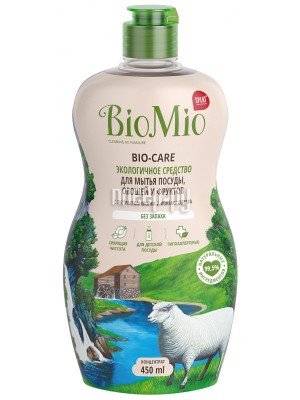 Средство для мытья посуды BioMio Bio-Care с экстрактом хлопка без запаха 450ml ЭБ-245