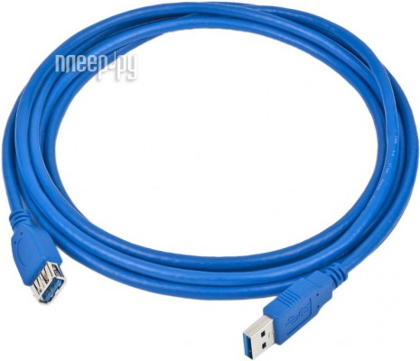 Аксессуар Gembird Cablexpert USB 3.0 AM/AF Blue 3m CCP-USB3-AMAF-10