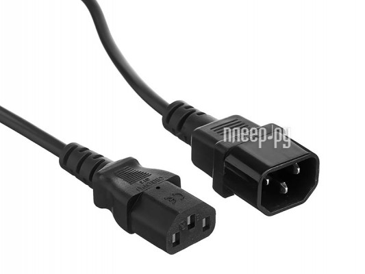 Кабель ExeGate Power EC-0,5P C13 - C14 0.5mm Black EP280619RUS