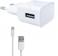 Зарядное устройство Red Line NT-1A 1xUSB 1A + кабель 8pin для Apple White УТ000013626