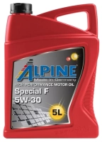 Масло Масло моторное синтетическое Alpine Special F 5W-30 5L 0100182