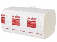 Полотенца бумажные Лайма Premium 2-слойные 23х23cm 200шт 126095