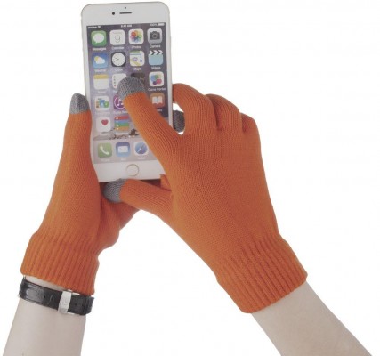 Теплые перчатки для сенсорных дисплеев Проект 111 Scroll Orange 2793.20