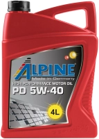 Масло Масло моторное синтетическое Alpine PD Pumpe-Duse 5W-40 4L 0100169