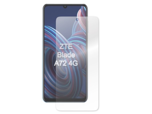 Гибридное защитное стекло Krutoff для ZTE Blade A72 4G Антишпион 274709