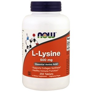 NOW Lysine 500 mg 250 tabs