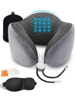Подушка Roadlike Travel Kit Pure с эффектом памяти Grey 345695