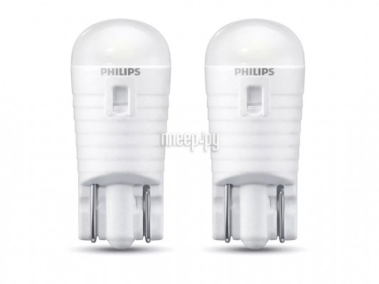 Лампа Philips Ultinon Pro3000 W5W 12V-6W (2 штуки) 11961U30CWB2