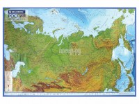Карта России физическая Brauberg 116х80cm 112393