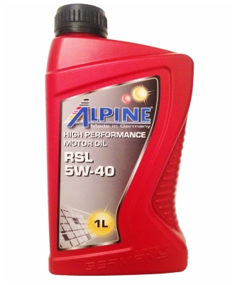 Масло Масло моторное синтетическое Alpine RSL 5W-40 1L 0100141