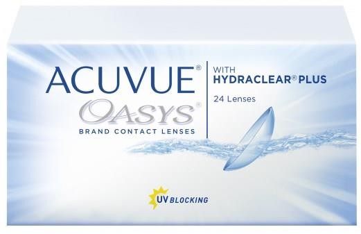 Контактные линзы Johnson & Johnson Acuvue Oasys with Hydraclear Plus (24 линзы / 8.4 / -2.5)