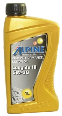Масло Масло моторное синтетическое Alpine Longlife III 5W-30 1L 0100281