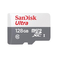 Карта памяти 128Gb - SanDisk MicroSDXC Ultra Light Class 10 SDSQUNR-128G-GN6TA с переходником под SD (Оригинальная!)