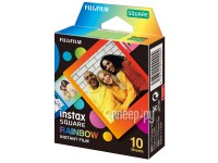 Fujifilm Colorfilm Instax Square Film Rainbow кассета 10L 16671320