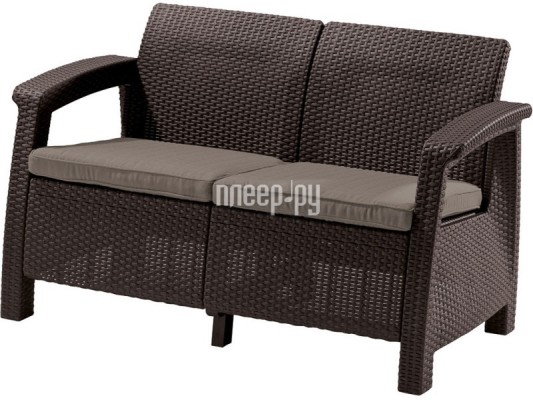 Keter Corfu Love Seat Brown