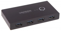 Переключатель KVM Ugreen US216 USB 3.0 Sharing Switch Box Black 30768